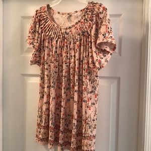 Style & Co tunic short sleeve blouse
